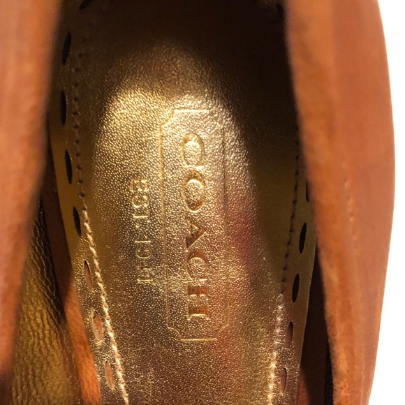 Coach 3inch Soft Leather Peep Toe Brown Heels! - Picture 10 of 10